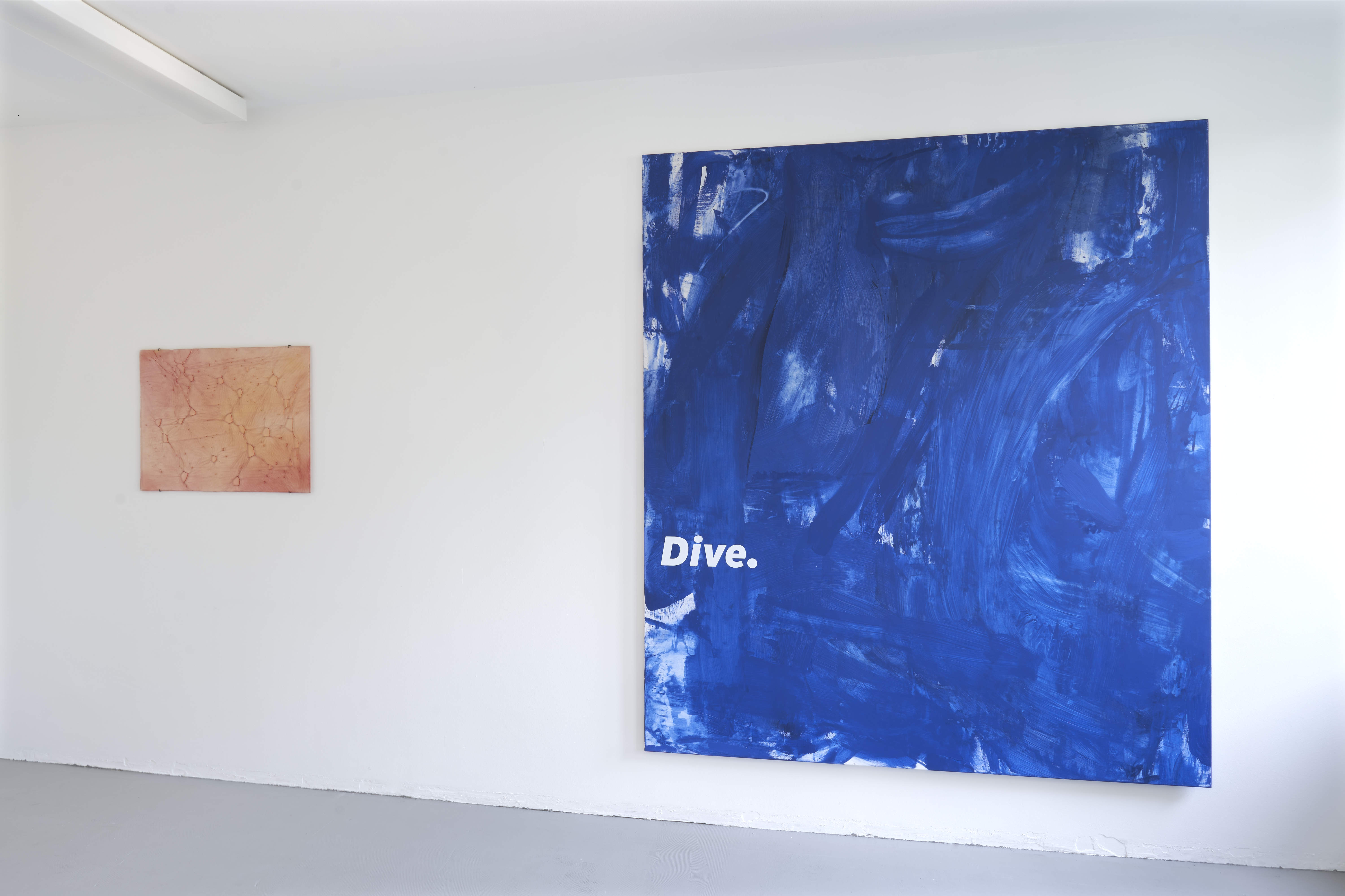 Installation view, Vanessa Billy (left) and Joseph Cornelius (right)